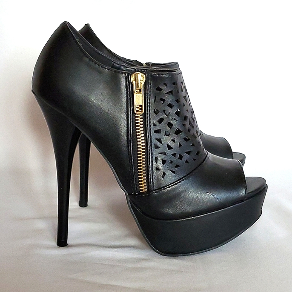 Qupid black stiletto pumps - Picture 3 of 9